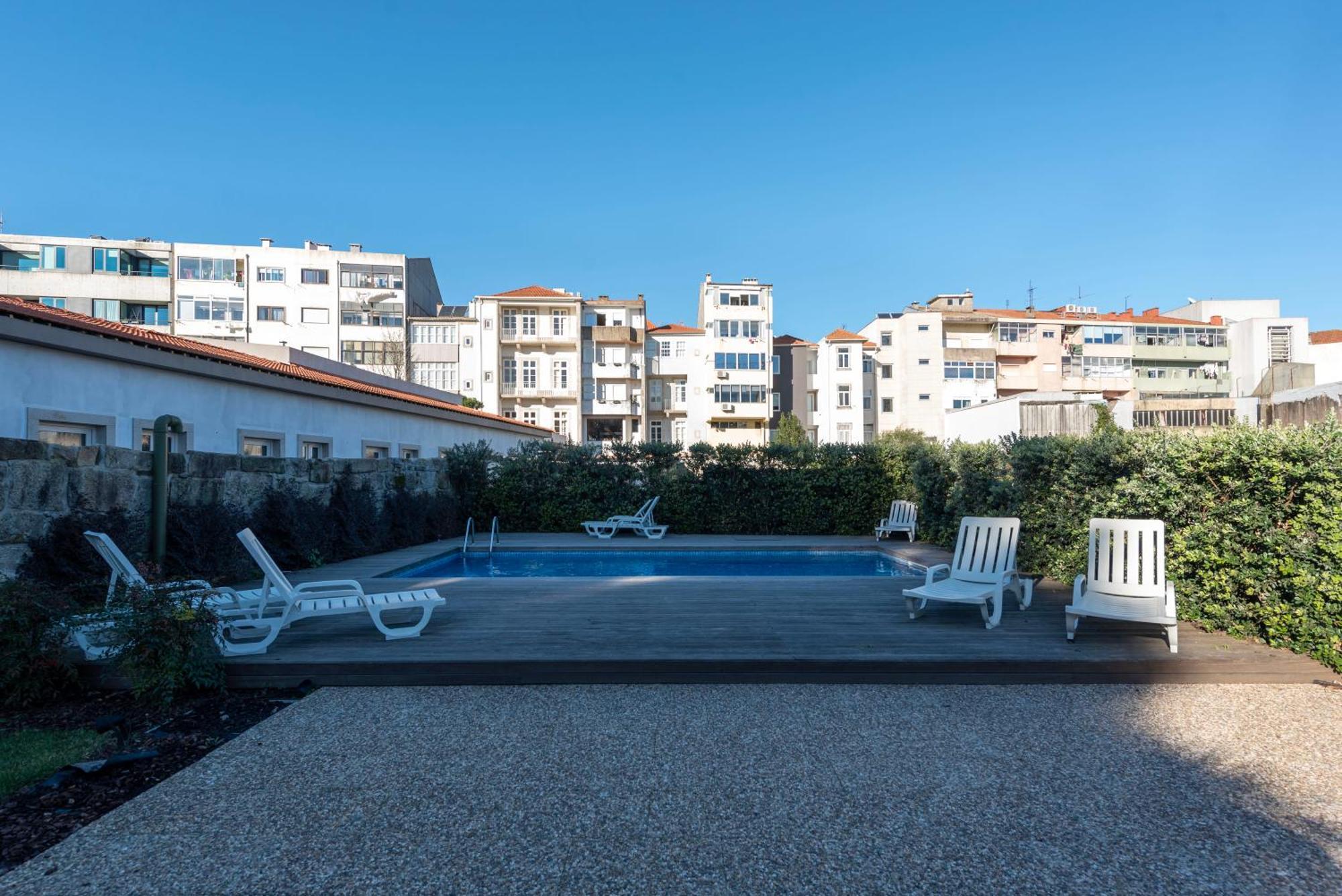 Exotic Flat With Shared Pool & Garden Lejlighed Porto Eksteriør billede
